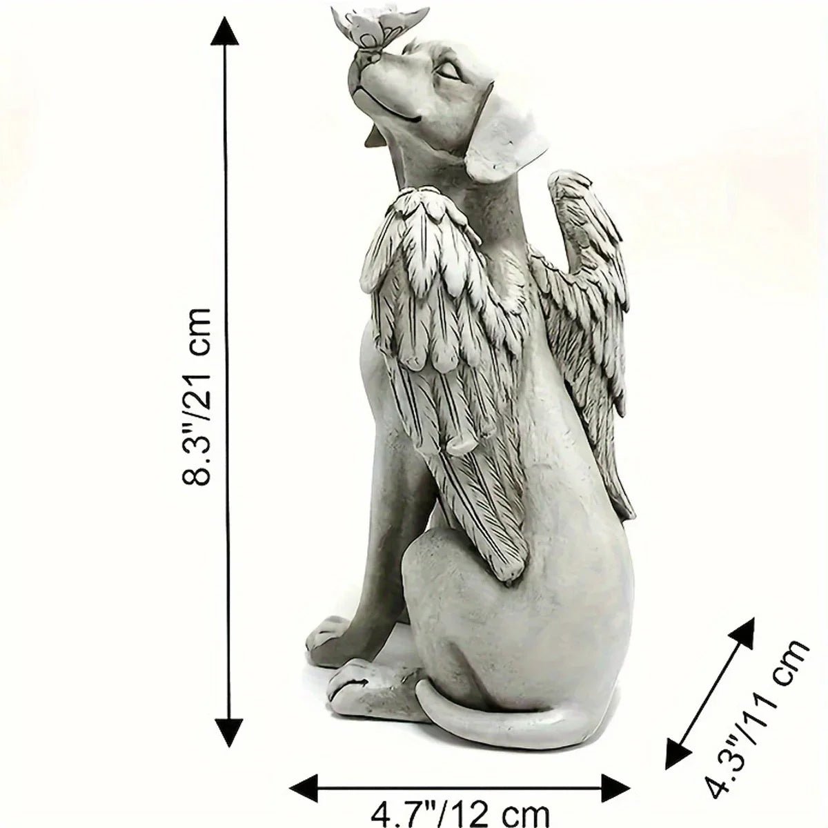 Angel Cat Memorial Statue - Pettributemarkers - 